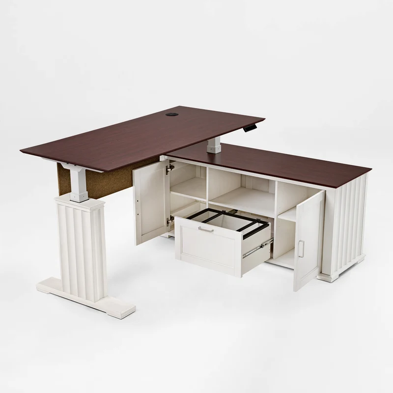 Executive Office Set: Ark ES Standing Desk, Chair & Storage