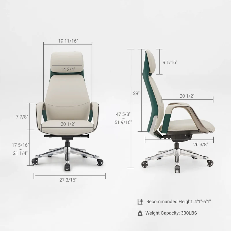 Executive Office Set: Ark Standing Desk & Premium Executive Chair