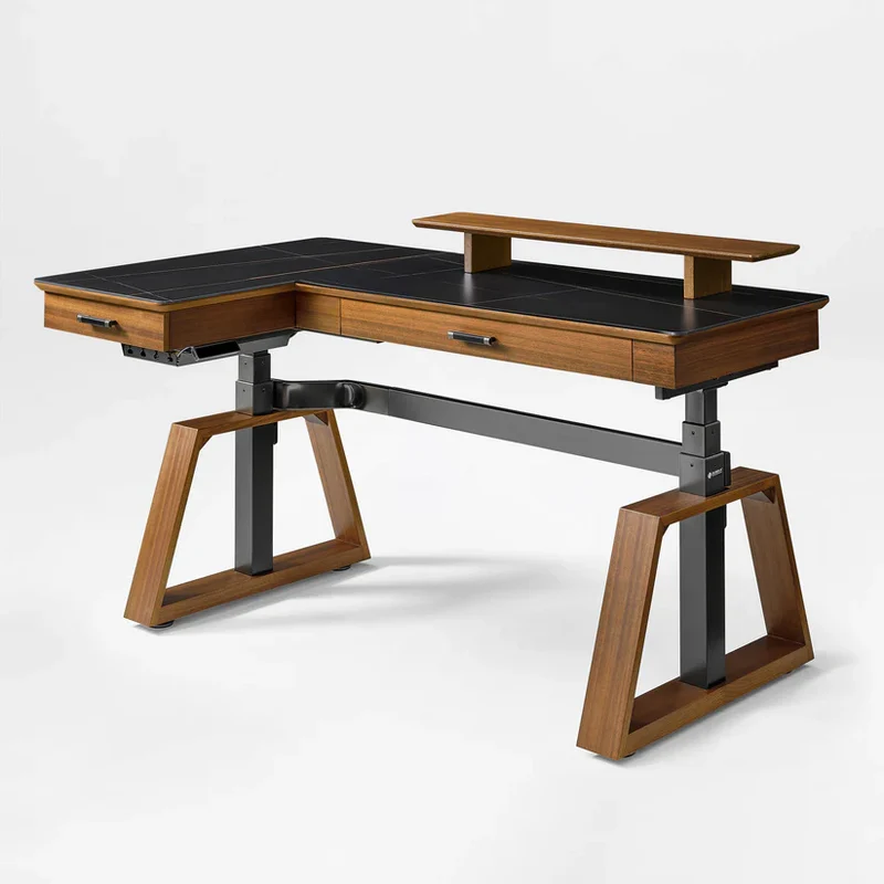 Executive Office Set: Ark Standing Desk & Premium Executive Chair