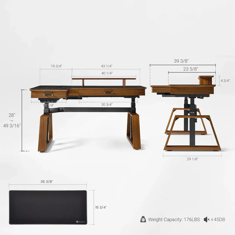 Executive Office Set: Ark Standing Desk & Premium Executive Chair