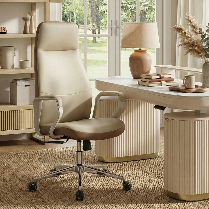 Clara, Faux Leather Executive Ergonomic Office Chair