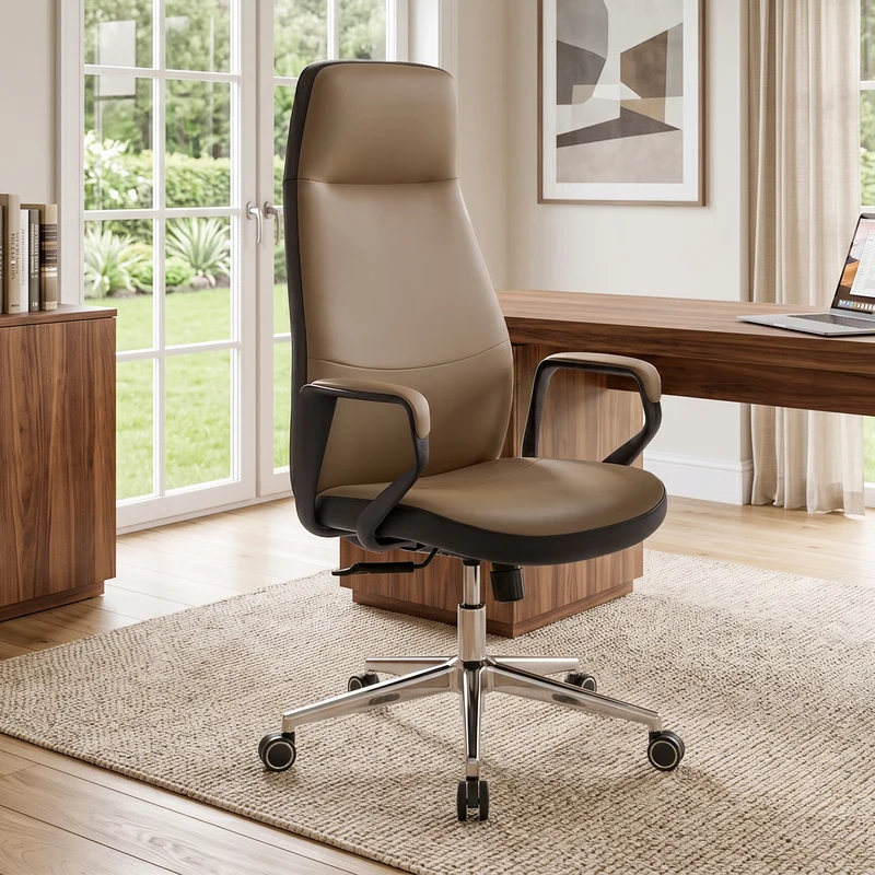 Clara, Faux Leather Executive Ergonomic Office Chair