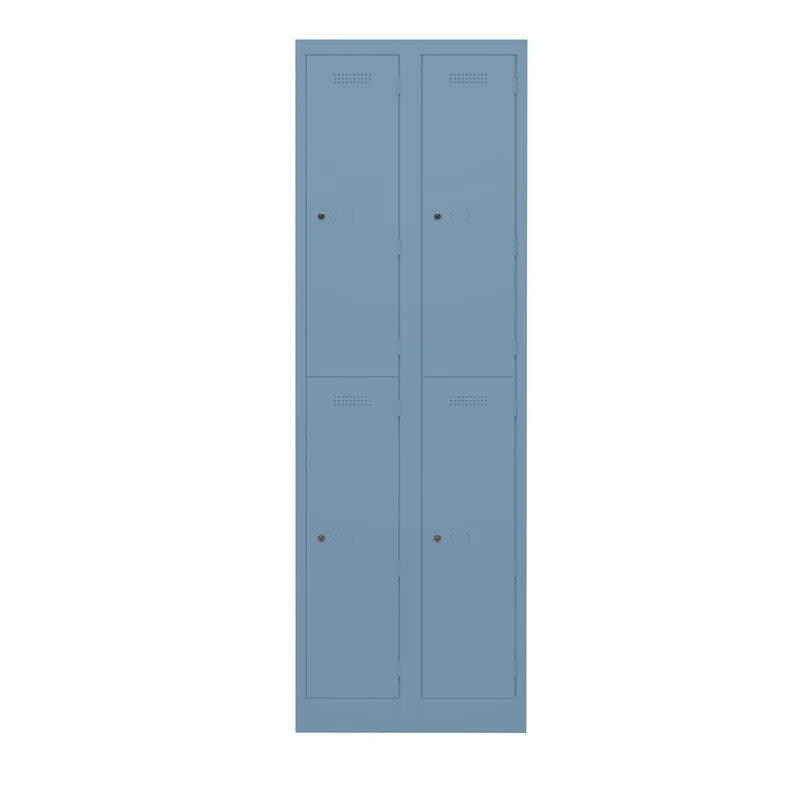 Garderobenschrank Primary Locker | 2 Abteile mit je 2 Fächern übereinander