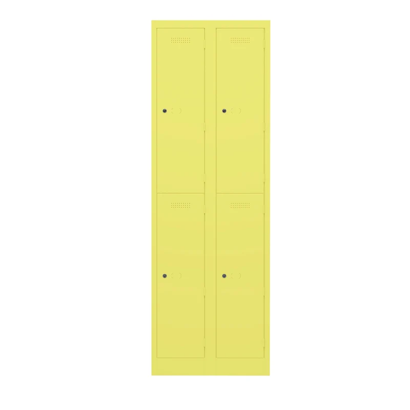 Garderobenschrank Primary Locker | 2 Abteile mit je 2 Fächern übereinander