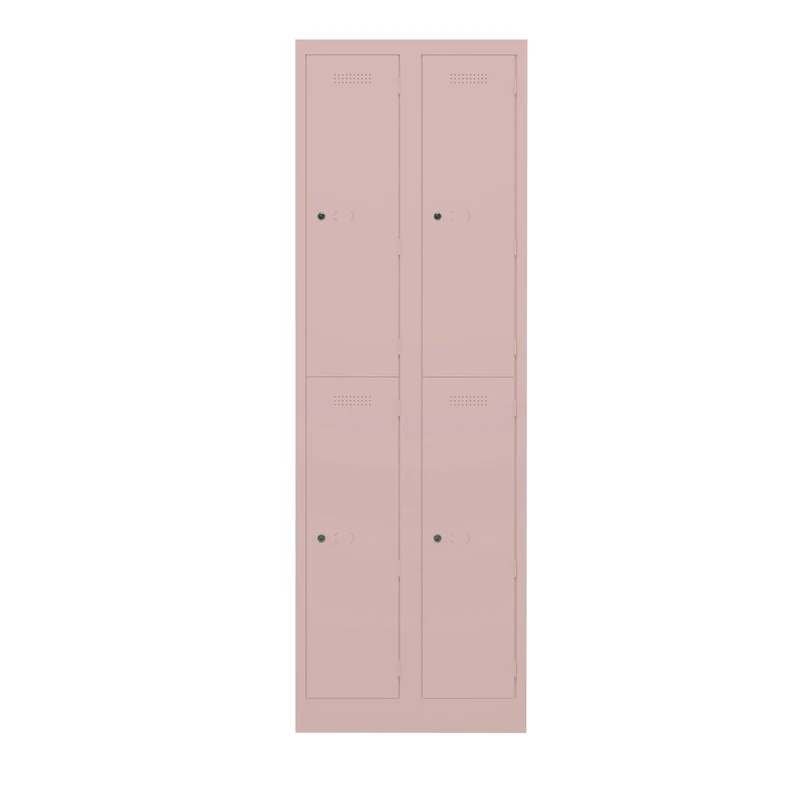 Garderobenschrank Primary Locker | 2 Abteile mit je 2 Fächern übereinander