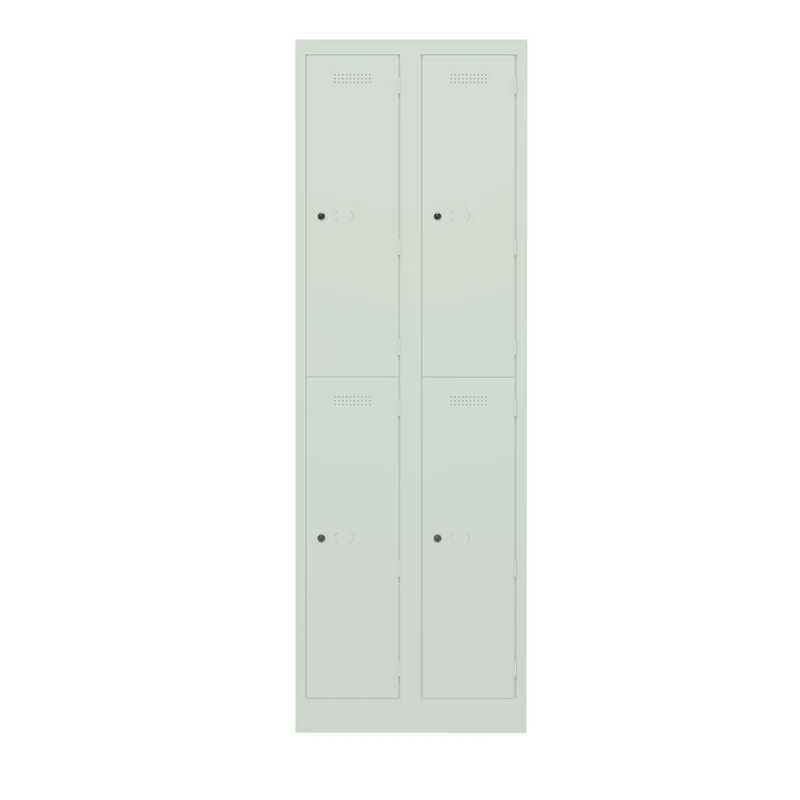 Garderobenschrank Primary Locker | 2 Abteile mit je 2 Fächern übereinander