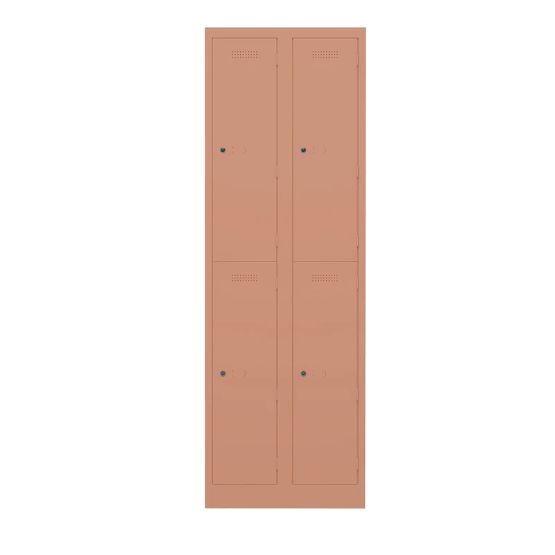 Garderobenschrank Primary Locker | 2 Abteile mit je 2 Fächern übereinander