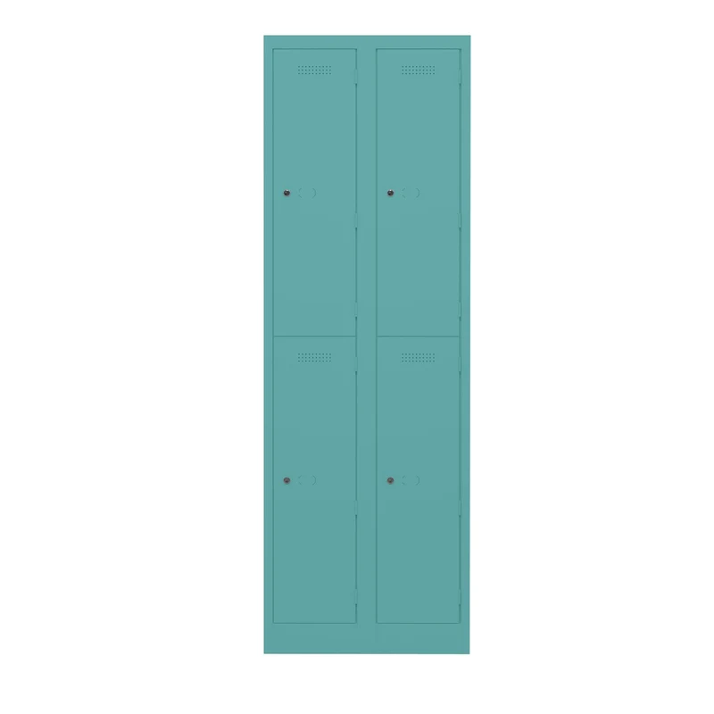 Garderobenschrank Primary Locker | 2 Abteile mit je 2 Fächern übereinander