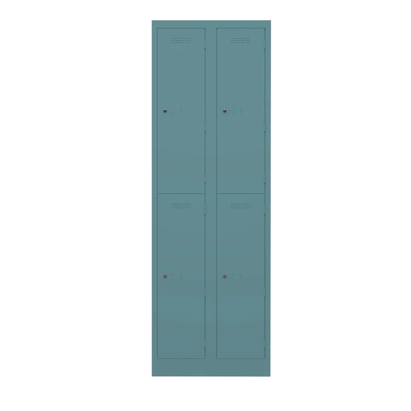 Garderobenschrank Primary Locker | 2 Abteile mit je 2 Fächern übereinander