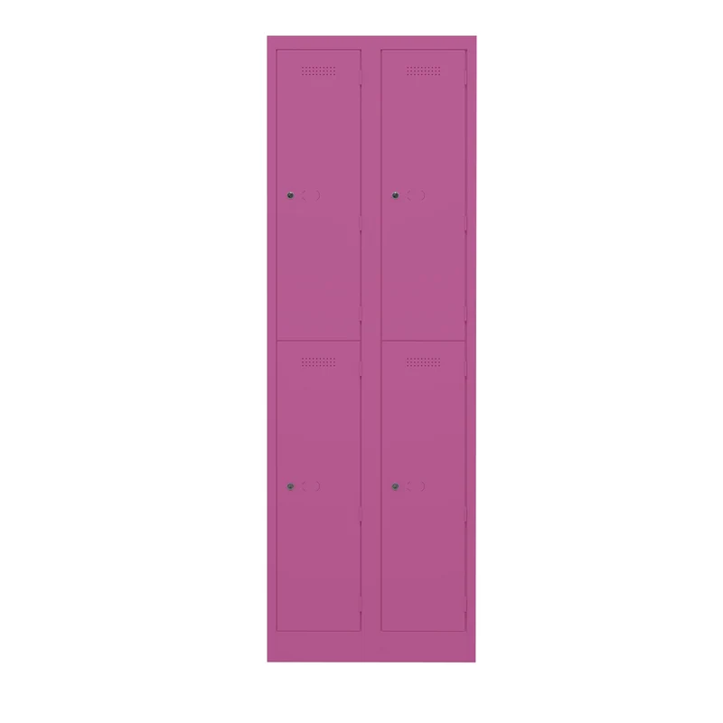 Garderobenschrank Primary Locker | 2 Abteile mit je 2 Fächern übereinander