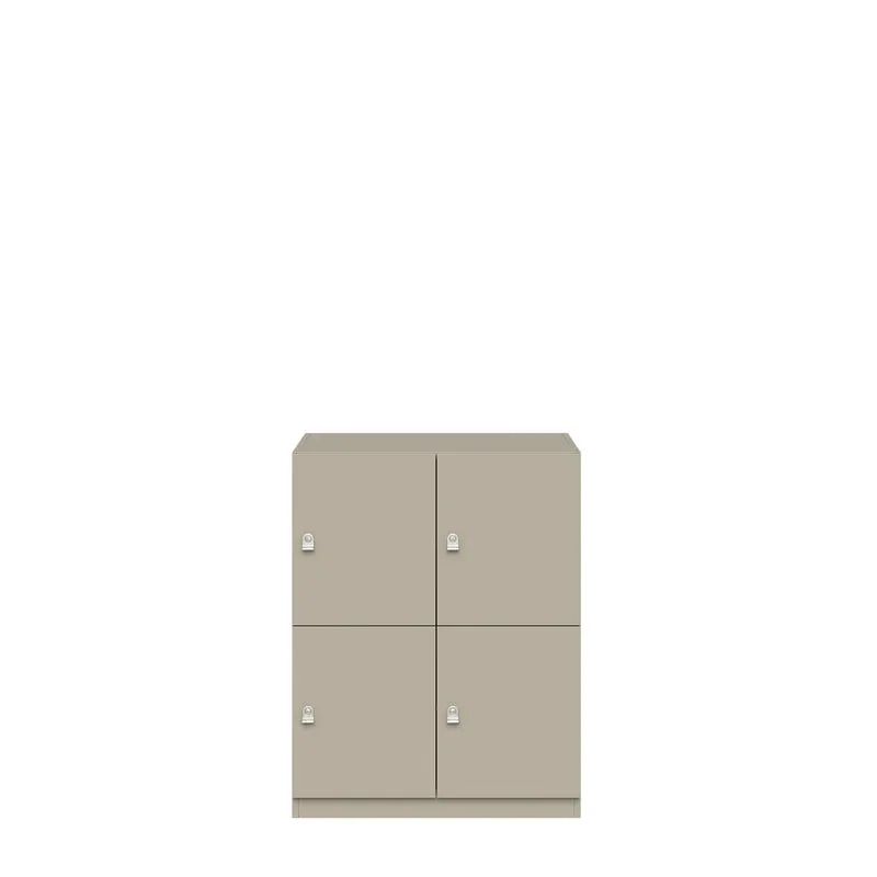 Schließfachschrank Pren | mit 2 Abteilen mit je 2 Fächern übereinander| H 1018 x B 800 x T 500mm