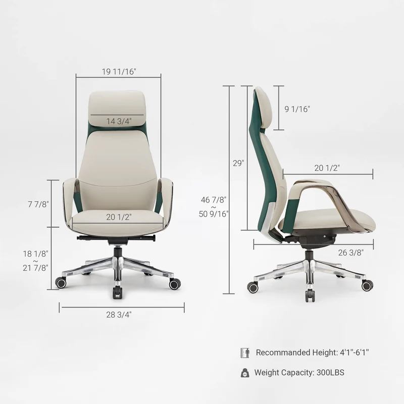 Serene, Napa Leather Executive Office Chair