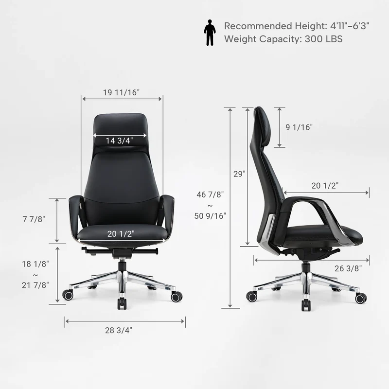 Serene, Napa Leather Executive Office Chair