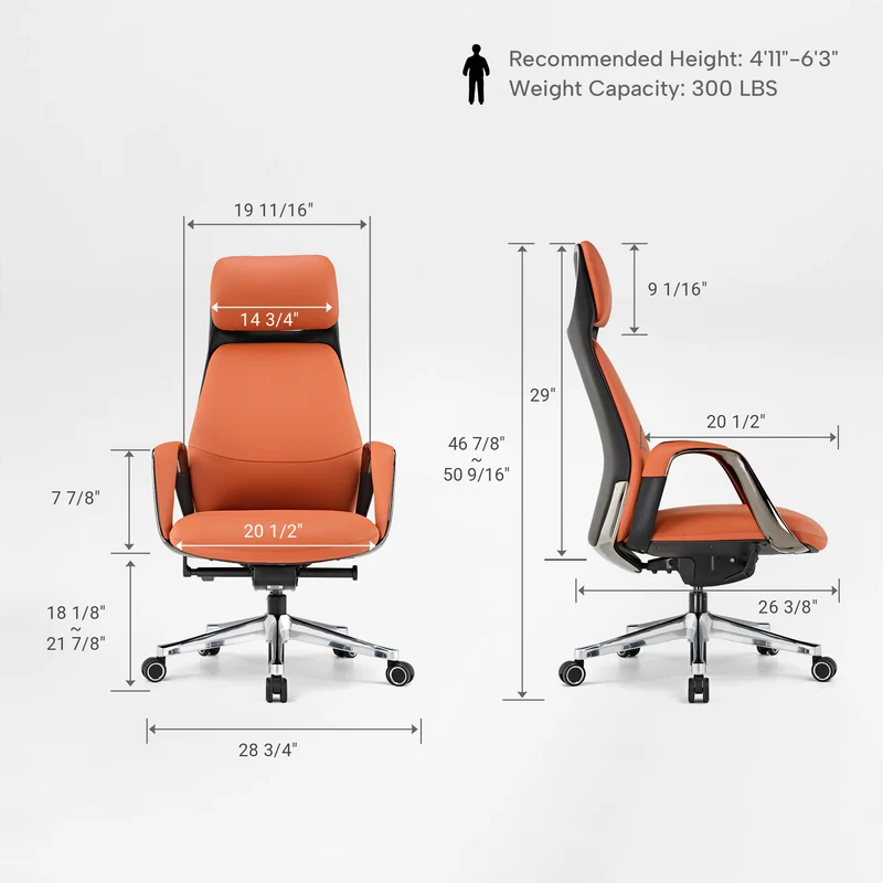 Serene, Napa Leather Executive Office Chair