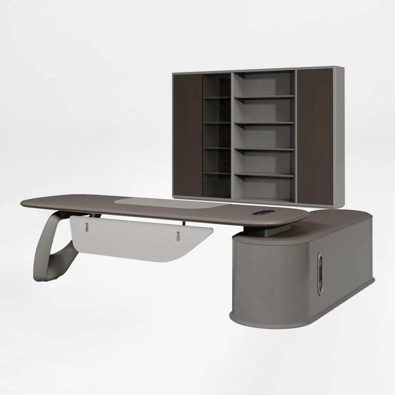 Zen Orion, Executive Desk & Bookcase
