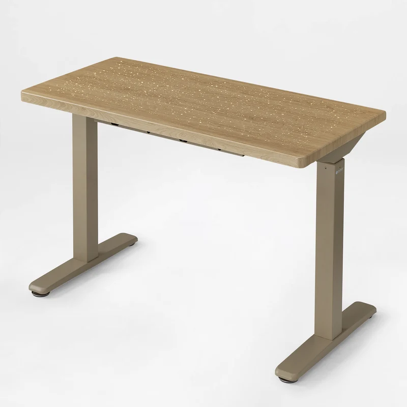 Wonder, Touch-Activated Glowing Glass Standing Desk (47"x23")