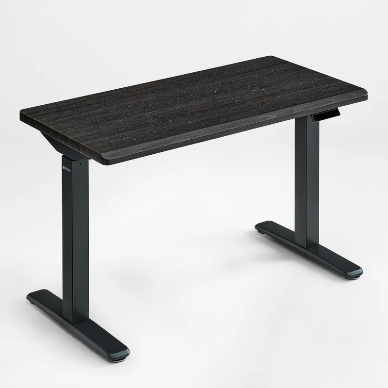 Wonder, Touch-Activated Glowing Glass Standing Desk (47"x23")
