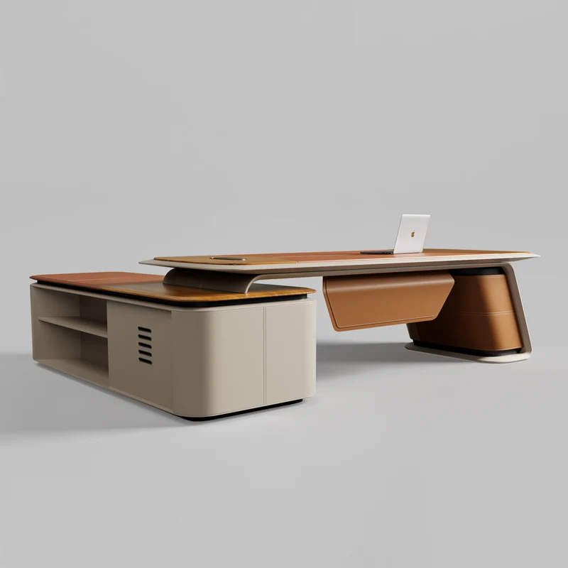 Zen Altair, Executive Desk & Bookcase