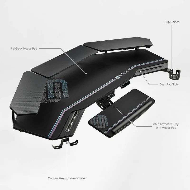 Aero Pro Wing-Shaped Standing Desk (72"x23")