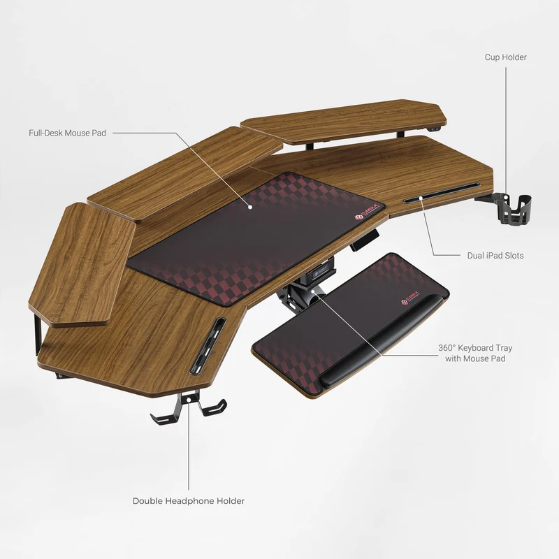 Aero Pro Wing-Shaped Standing Desk (72"x23")