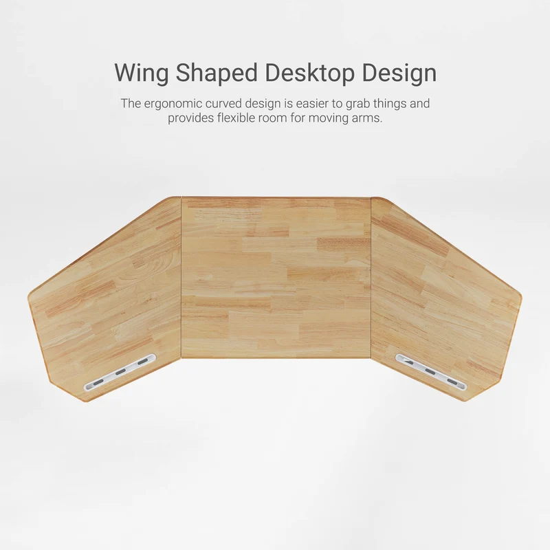 Aero Pro Wing-Shaped Standing Desk (72"x23")