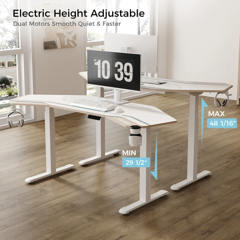 Aero Pro Wing-Shaped Standing Desk (72"x23")