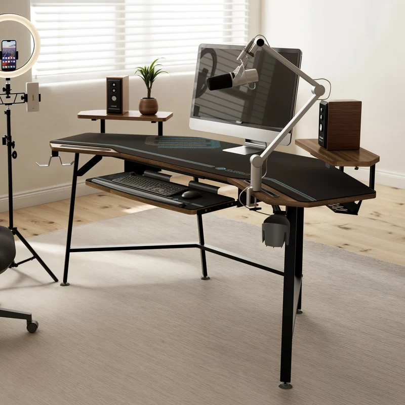 Aero Wing Shaped Studio Desk (73"x23")