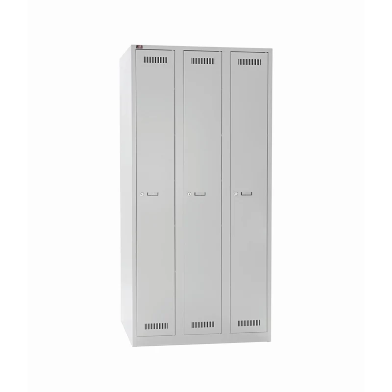 Garderobenschrank LIGHT | 3 Abteile, Breite 900, mm