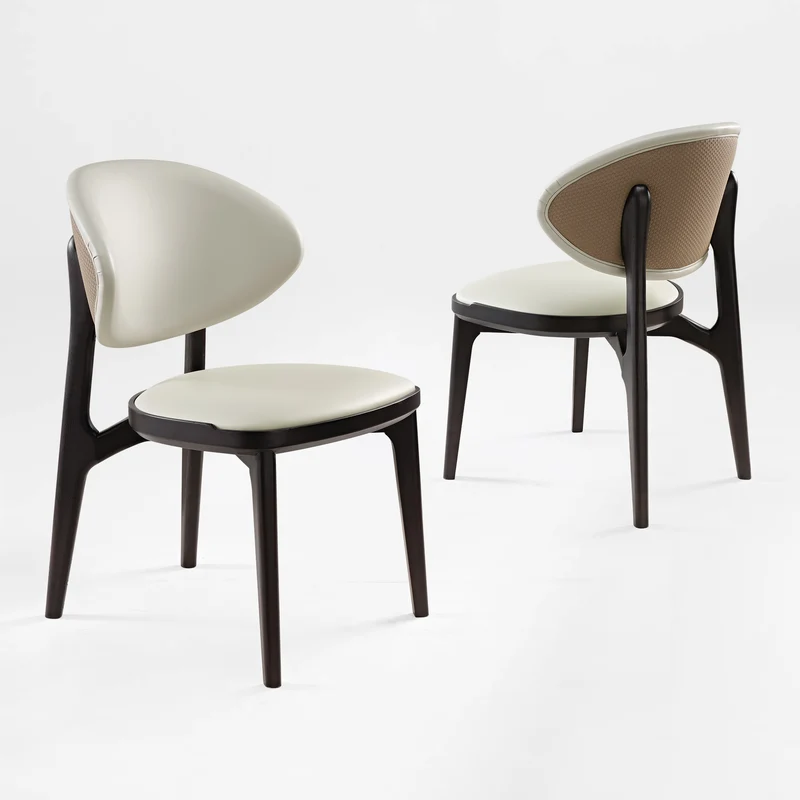 Cedar, Dining Side Chairs Set of 2, Off-white