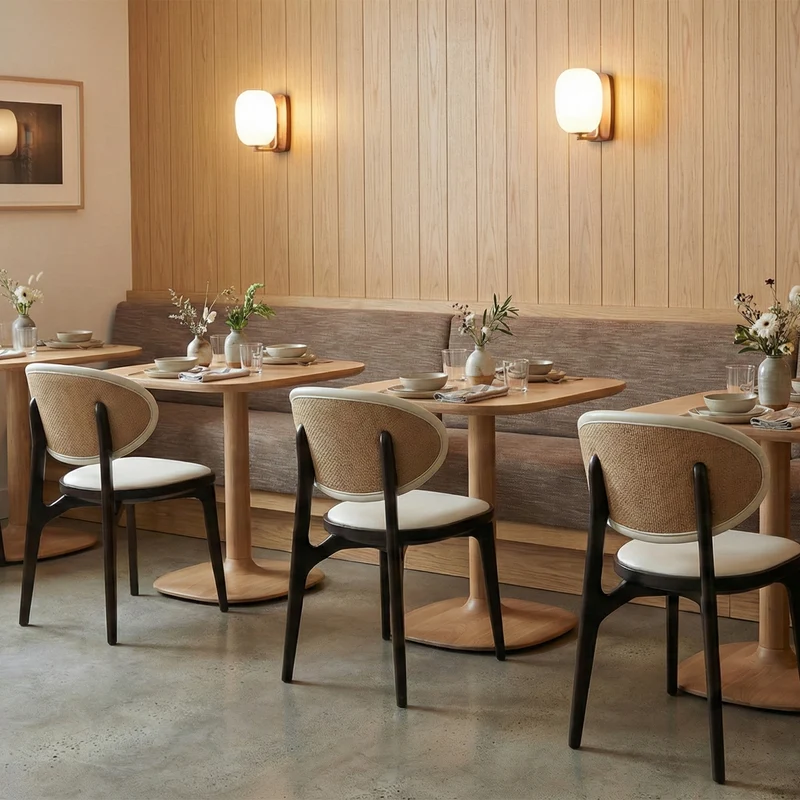 Cedar, Dining Side Chairs Set of 2, Off-white