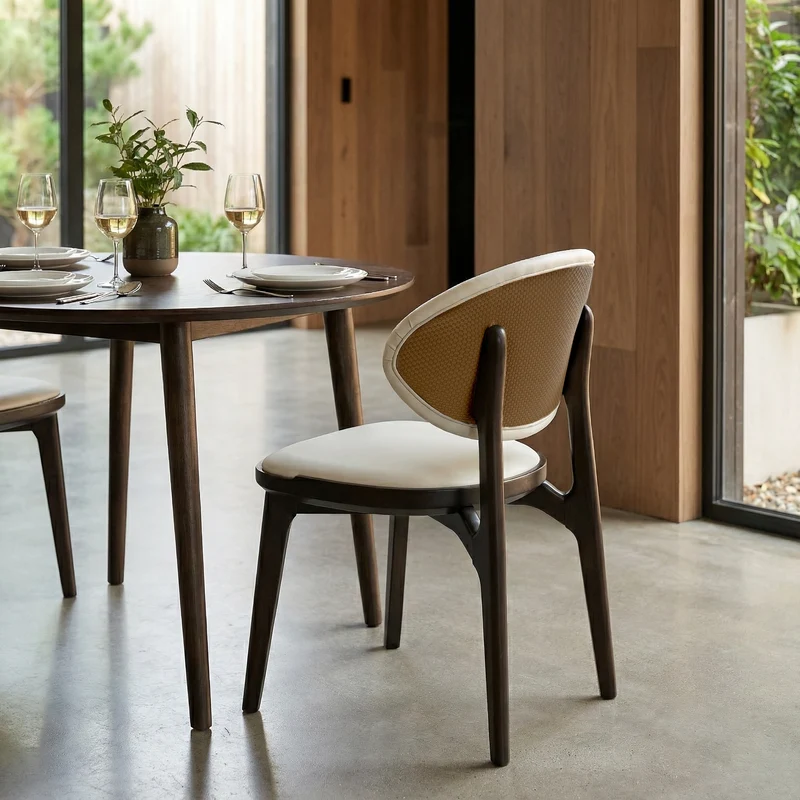 Cedar, Dining Side Chairs Set of 2, Off-white