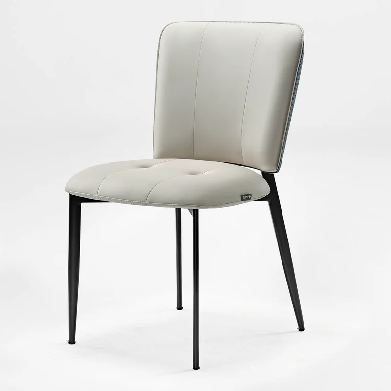 Aspen, Upholstered Dining Side Chairs Set of 2, Indigo Blue& Off-White