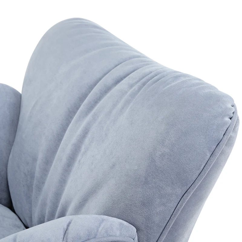 Marco, Soft Padded Cozy Lounge Chair, Blue