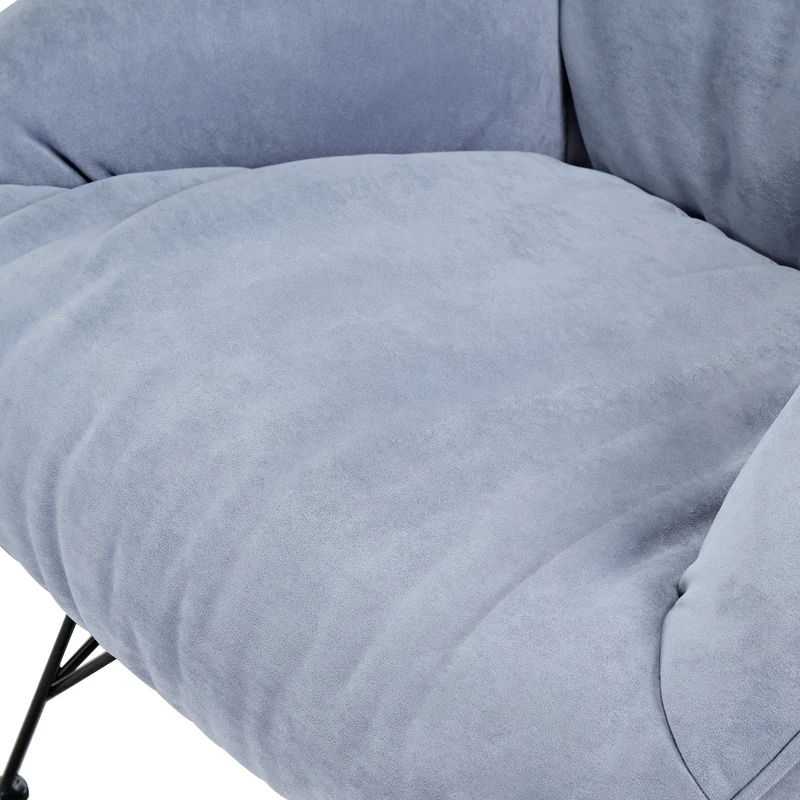 Marco, Soft Padded Cozy Lounge Chair, Blue