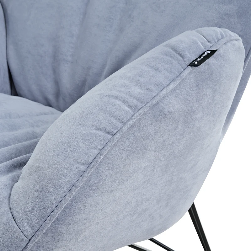 Marco, Soft Padded Cozy Lounge Chair, Blue