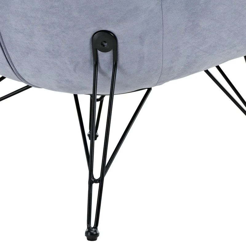 Marco, Soft Padded Cozy Lounge Chair, Blue