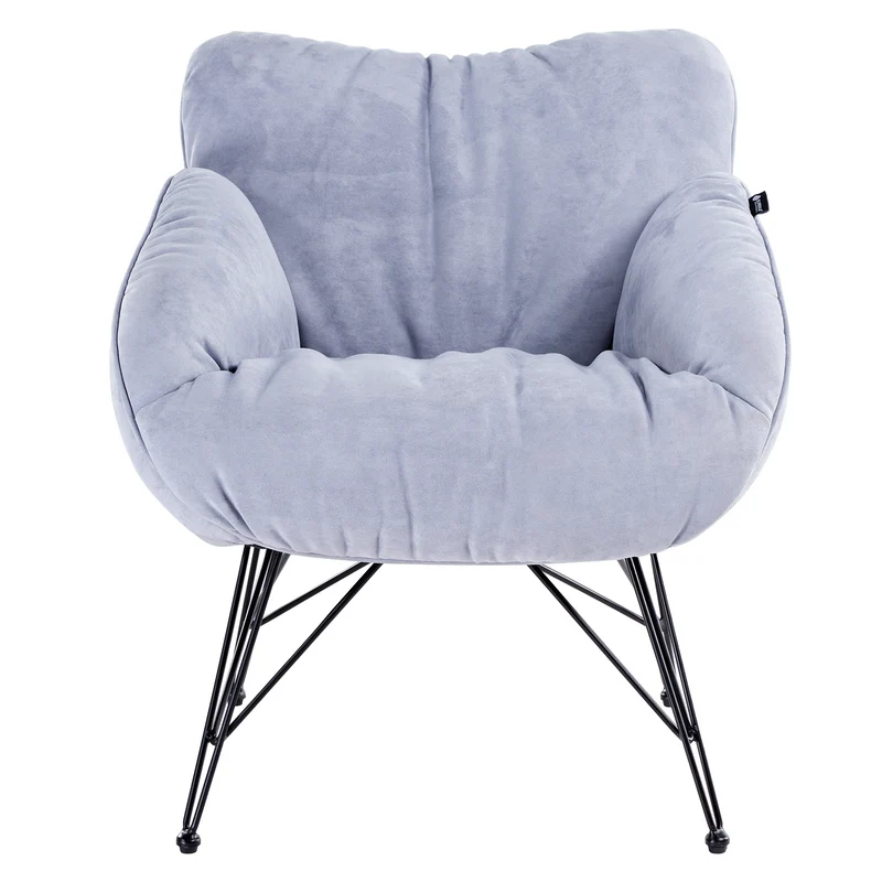 Marco, Soft Padded Cozy Lounge Chair, Blue
