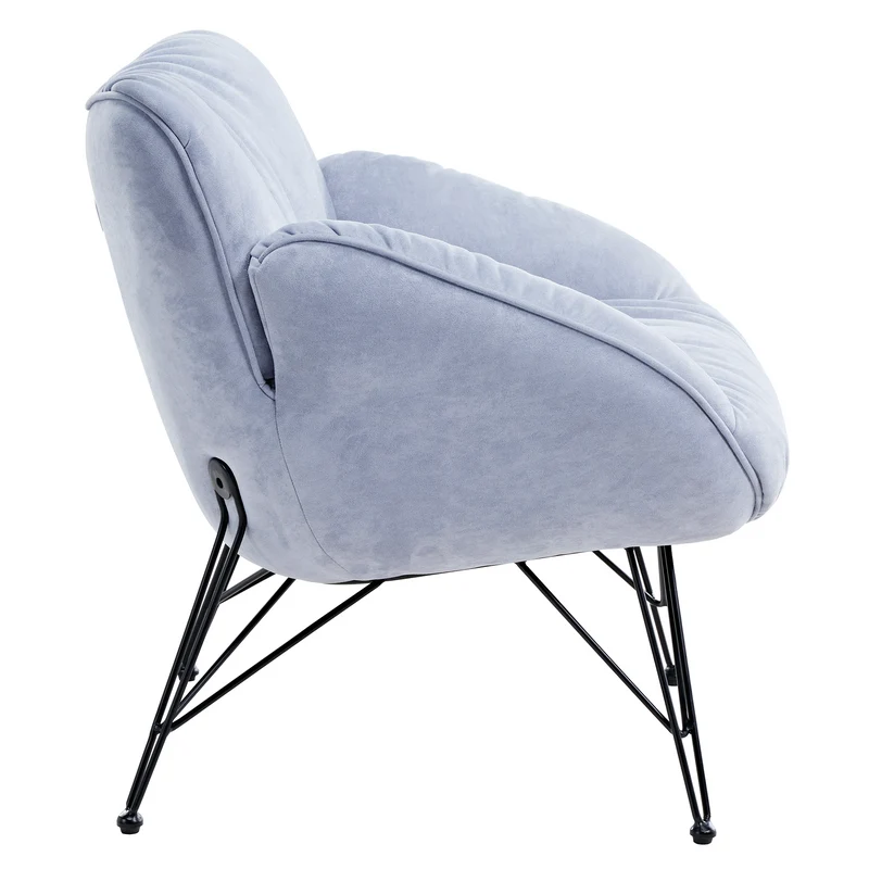 Marco, Soft Padded Cozy Lounge Chair, Blue