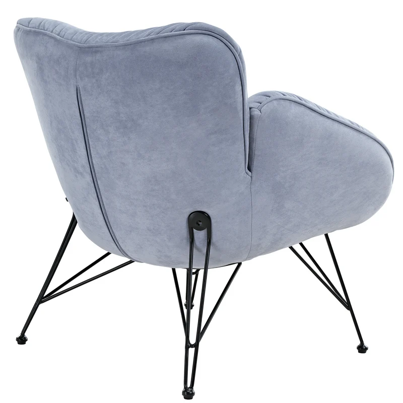 Marco, Soft Padded Cozy Lounge Chair, Blue