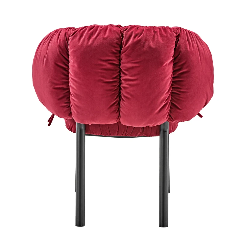 Rlesana, Velvet Dining Side Chair 1 PC, Red/Green