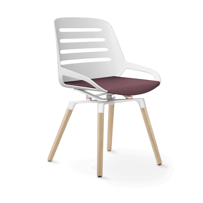 Aeris Numo Comfort Holzbeine Eiche Sitzbezug hellviolett meliert