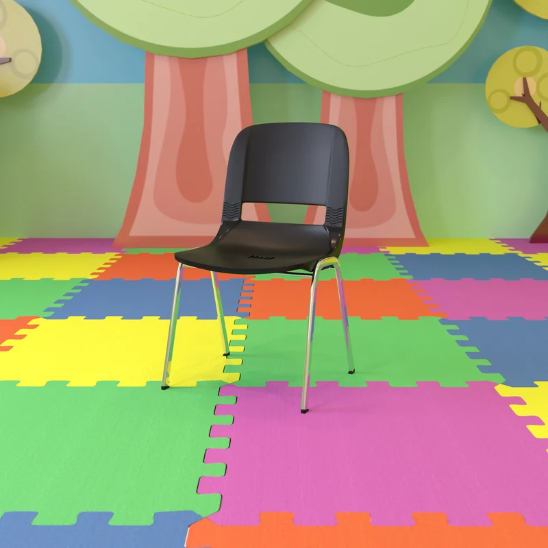 Ergonomic Shell Stack Chair - 16" Seat Daycare Home School