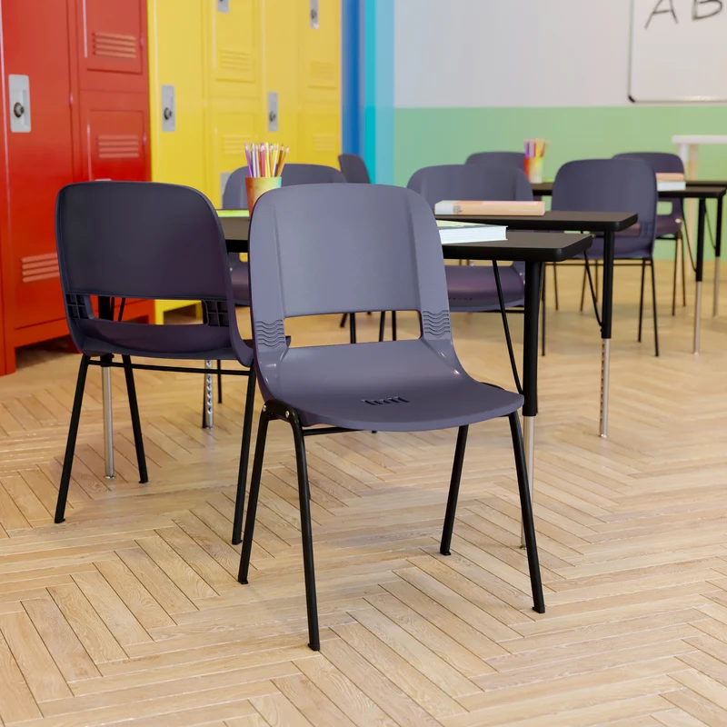 Ergonomic Shell Stack Chair - 16" Seat Daycare Home School