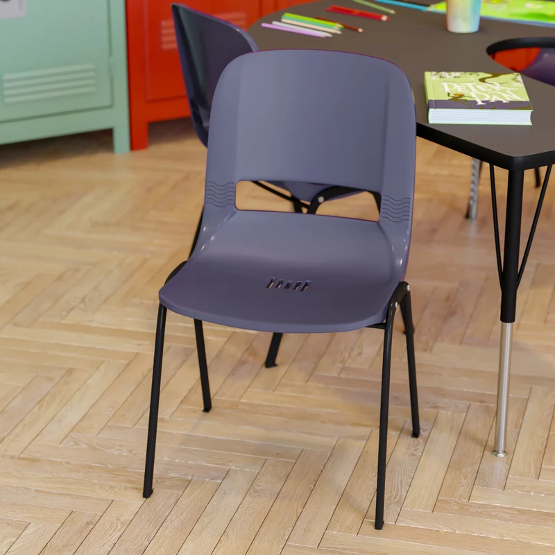 Ergonomic Shell Stack Chair - 16" Seat Daycare Home School