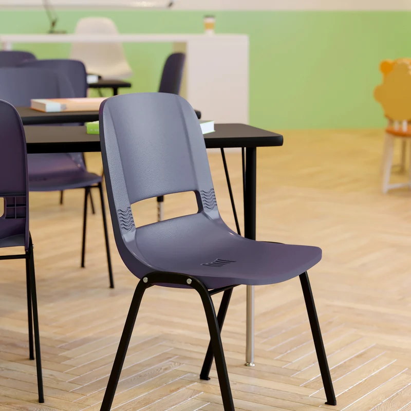 Ergonomic Shell Stack Chair - 16" Seat Daycare Home School