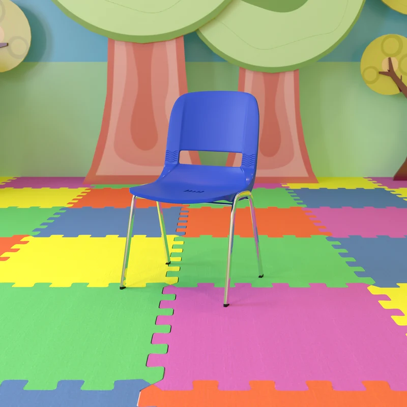 Ergonomic Shell Stack Chair - 16" Seat Daycare Home School