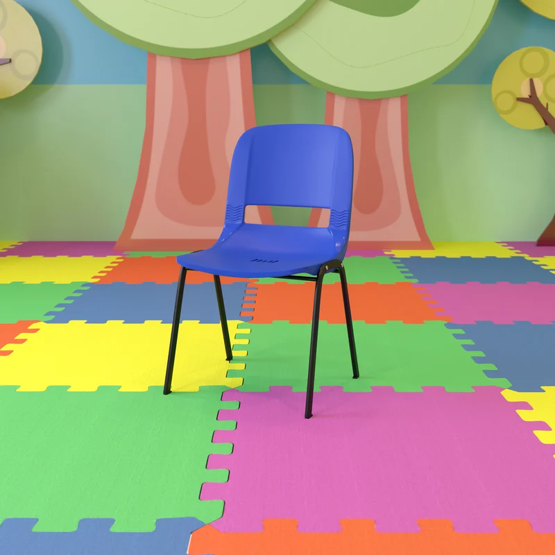 Ergonomic Shell Stack Chair - 16" Seat Daycare Home School