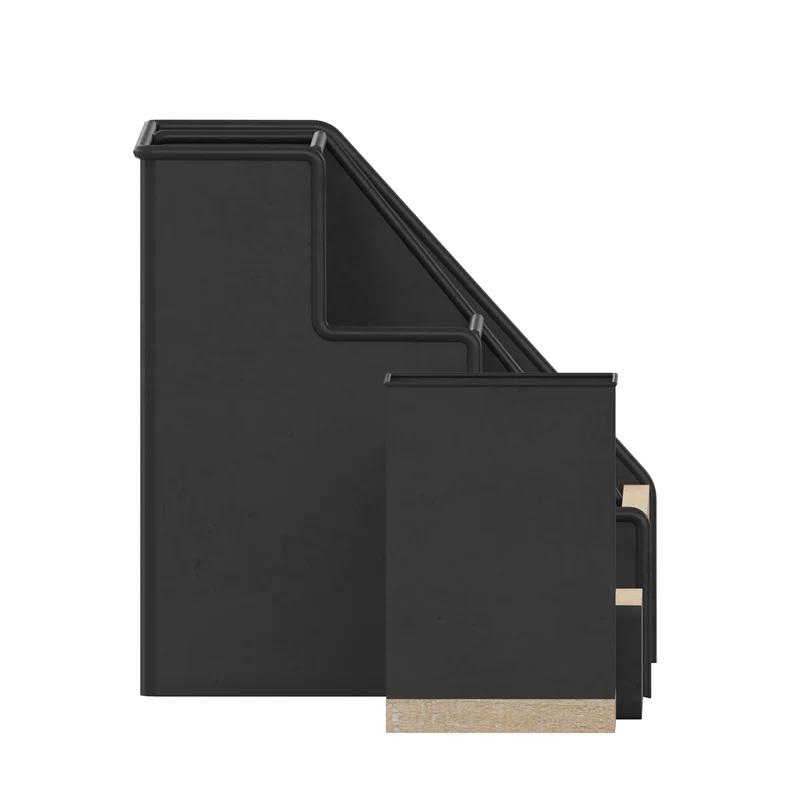 Nessa Three Piece Industrial Desk or Vanity Organizer Set with Foam Pads