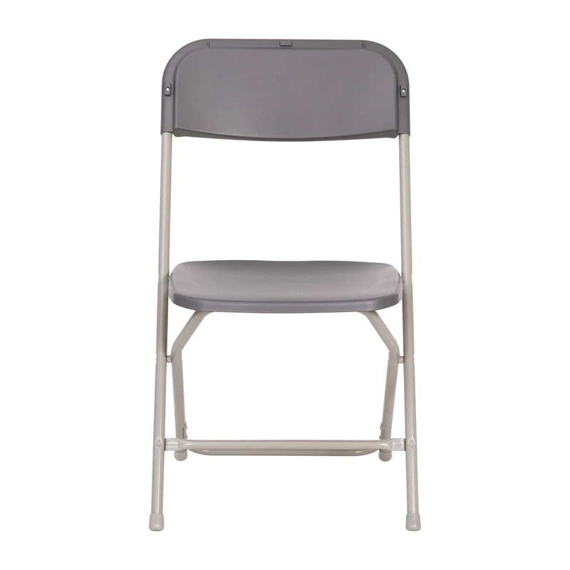 4 Pack of Zia All-Weather, Extra Wide Contoured Plastic Folding Chairs with Metal Frame and 650 lb. Static Weight Capacity