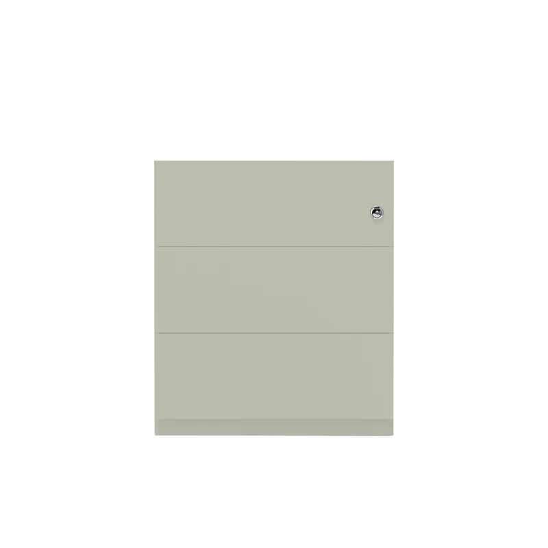 Rollcontainer Note™ | 3 Schubladen, Tiefe 775 mm, Griffleiste